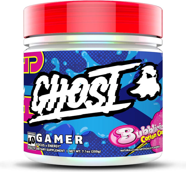 GHOST Gamer, Bubblicious Cotton Candy, 40 Servings