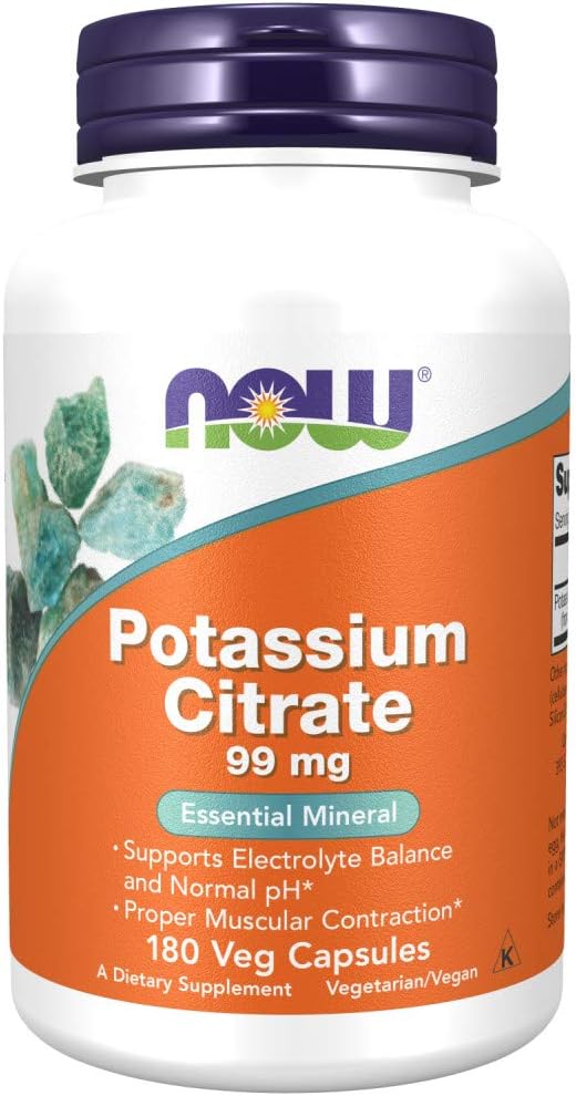 NOW Supplements, Supports Electrolyte Balance and Normal pH*, Essential Mineral, 180 Veg Capsules