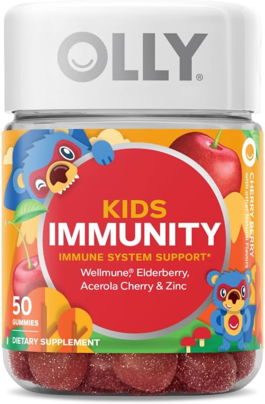 OLLY Kids, Immune Support, Chewable Supplement, Cherry, 50 Count