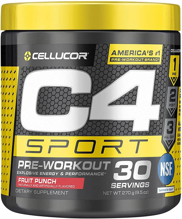 C4 Sport Pre Workout Powder Fruit Punch - Leo Smart Traders