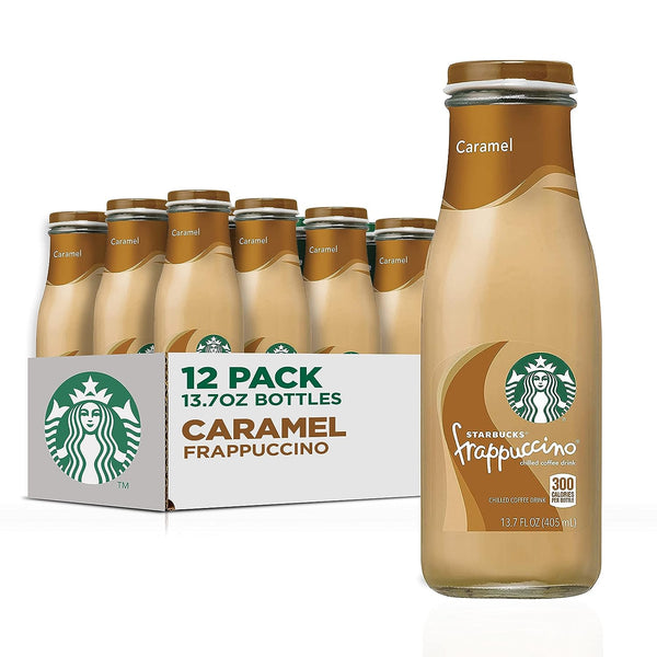 Starbucks Frappuccino Coffee, Caramel, 13.7oz (12 Pack)