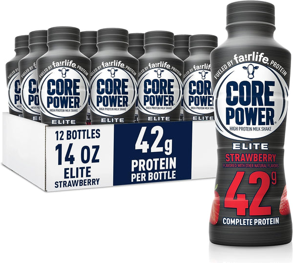 Core Power Fairlife Elite Milk Shake - Strawberry | 12 Pack