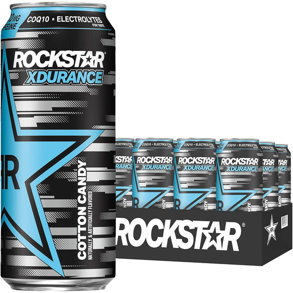 Rockstar Xdurance Energy Drink - Cotton Candy | 12 Pack