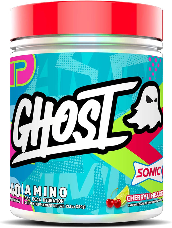 GHOST Amino: Essential Amino Acid Supplement, Sonic Cherry Limeade - 20 Servings