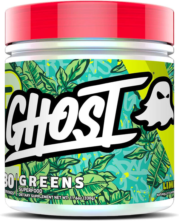 GHOST Greens Superfood Powder, Lime, 30 Servings