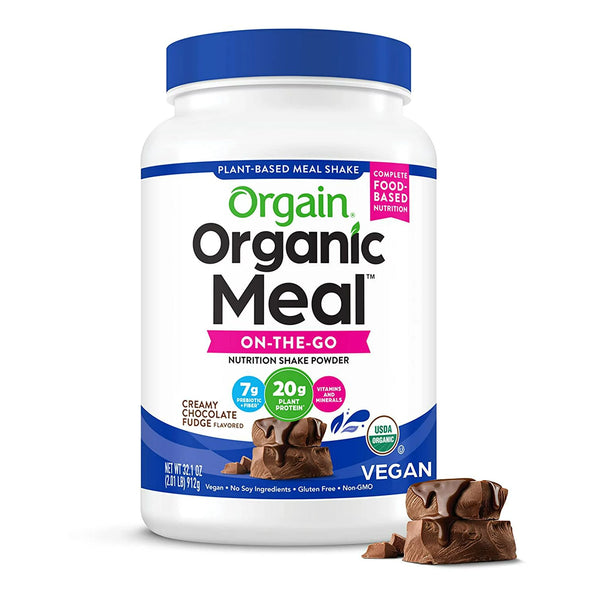 Orgain Organic Vegan Meal Replacement Powder, 20g Protein, Chocolate 2.01lb