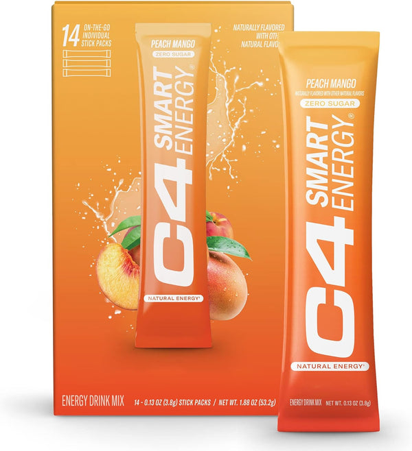 C4 Smart Energy Powder Stick Peach Mango - Leo Smart Traders