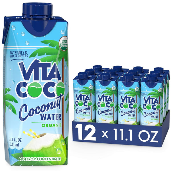 Vita Coco Coconut Water, Pure, 11.1 Fl Oz, 12 Count