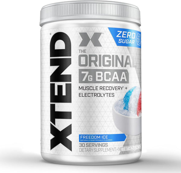 XTEND Original BCAA Powder Freedom Ice, 7g BCAAs for Men & Women 30 Servings