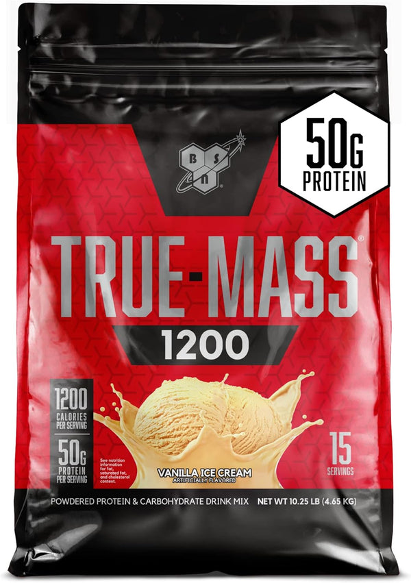 BSN TRUE-MASS Weight Gainer Powder Vanilla Ice Cream - Leo Smart Traders