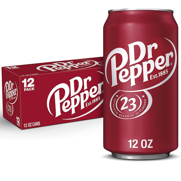 DR Pepper Soda, 12 pack / 12oz