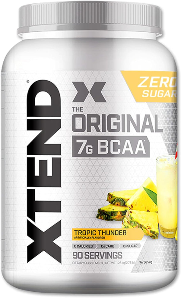 XTEND Original BCAA Powder Tropic Thunder, 7g BCAAs for Men & Women 90 Servings