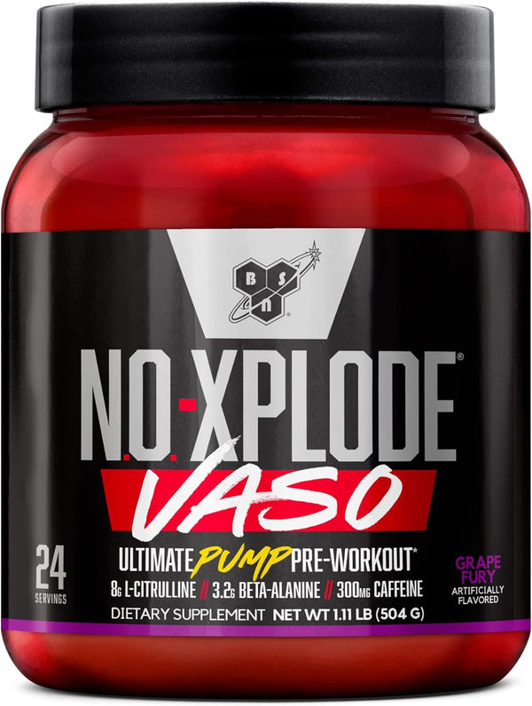 BSN N.O. XPLODE Vaso Pre Workout Powder Grape Fury - Leo Smart Traders