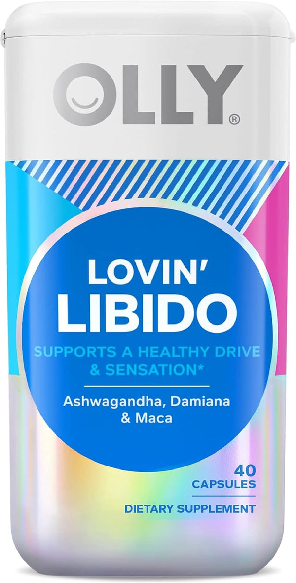 OLLY Lovin Libido Capsules, Supplement for Women, 40 Count