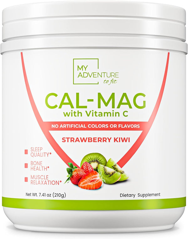 Calcium Magnesium Powder Supplement, Strawberry Kiwi,30 Servings