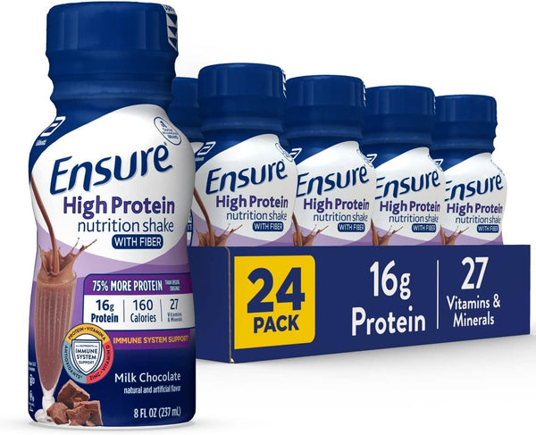 Ensure High Protein Nutrition Shake - Milk Chocolate | 6-24 Pack