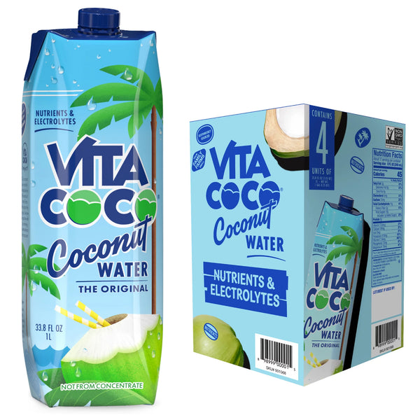 Vita Coco Coconut Water, The Original, 33.8 fl oz (4-6 pack)