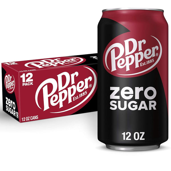 DR Pepper Zero Sugar, 12 Pack / 12oz