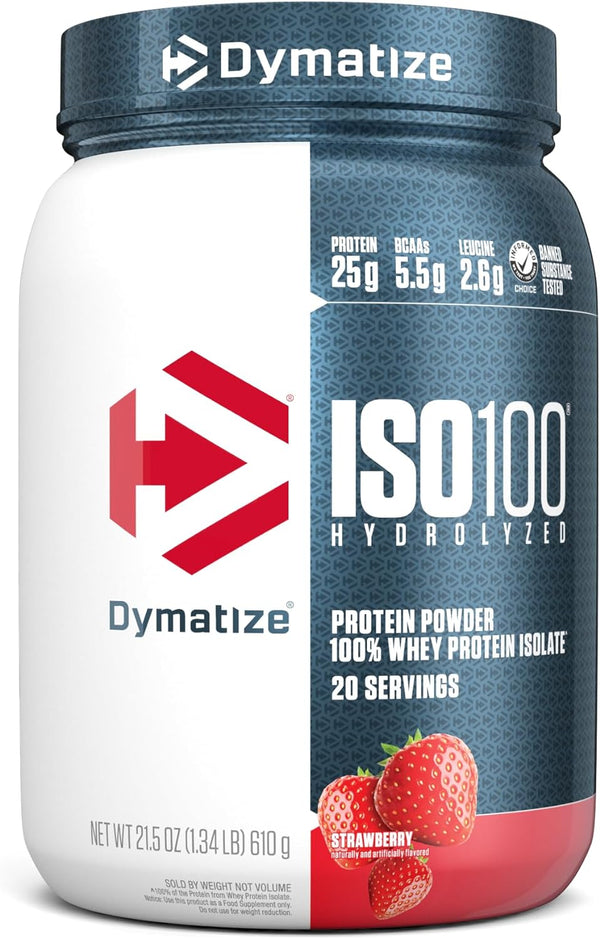 Dymatize ISO100 Hydrolyzed Protein Powder - Strawberry