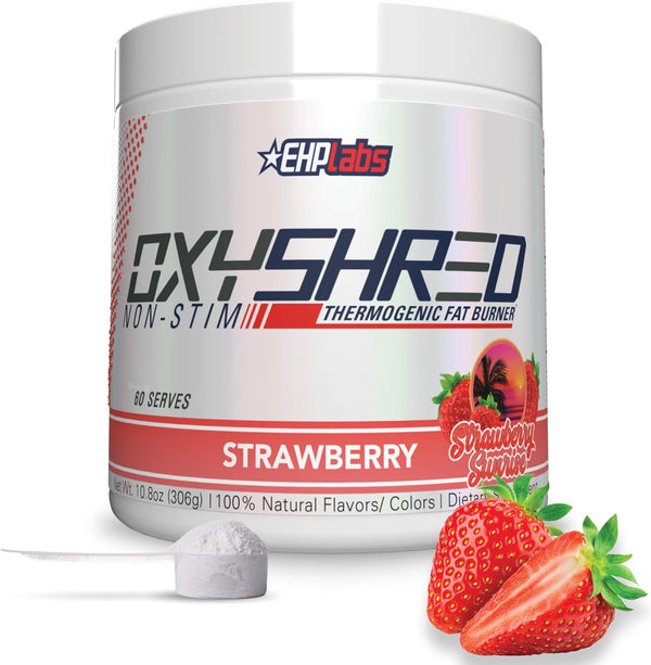 EHPlabs OxyShred Non Stimulant Thermogenic Pre Workout Powder - Strawberry