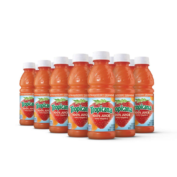 Tropicana Juice, Strawberry Orange, 10oz (15 Pack)