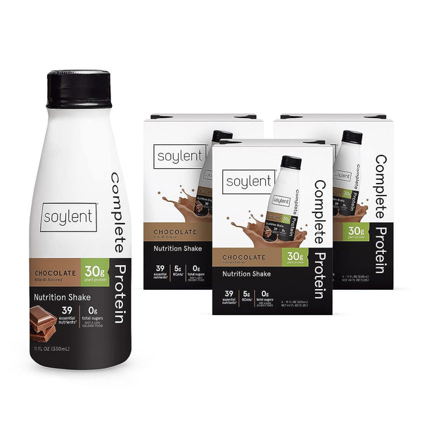 Soylent Chocolate Protein Shake, 30g, 11oz (12 Pack)