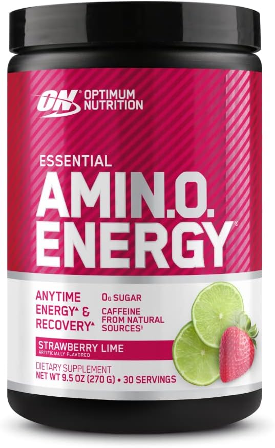 Optimum Nutrition Amino Energy, Pre Workout with Green Tea, Strawberry Lime, 30 Servings