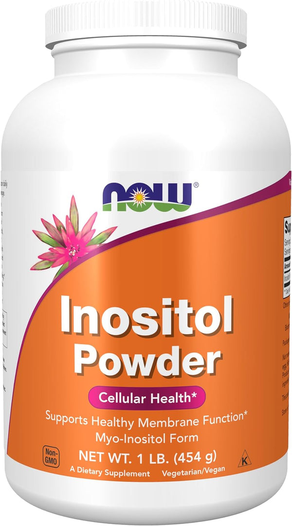 NOW Supplements, Inositol Powder, Neurotransmitter Signaling, Cellular Health, 1 Pound