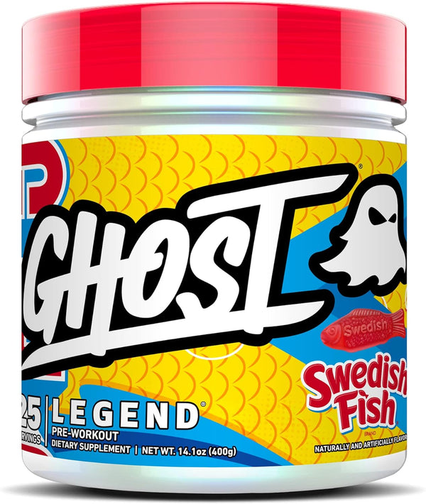 GHOST Legend V2 Pre-Workout, Swedish Fish, 25 Servings