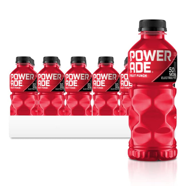 POWERADE Electrolyte  Fruit Punch Sport Drink, 20oz, 8-24 Pack