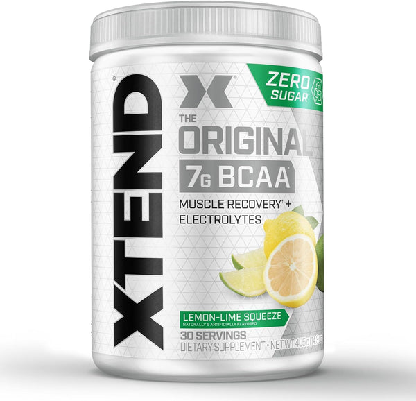 XTEND Original BCAA Powder Lemon Lime Squeeze ,7g BCAAs for Men & Women 30-90 Servings