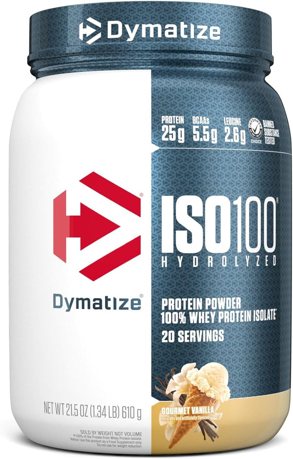 Dymatize ISO100 Hydrolyzed Protein Powder - Gourmet Vanilla