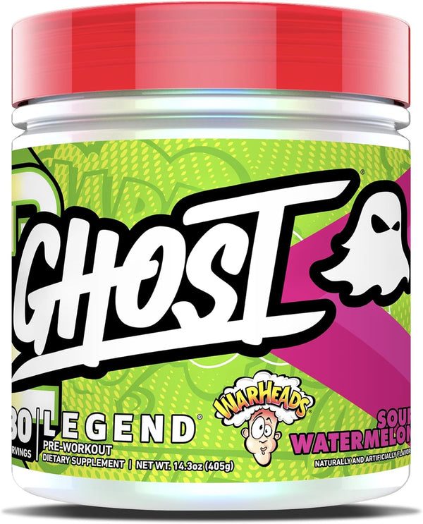 GHOST Legend V3 Pre-Workout, Warheads Sour Watermelon, 30 Servings