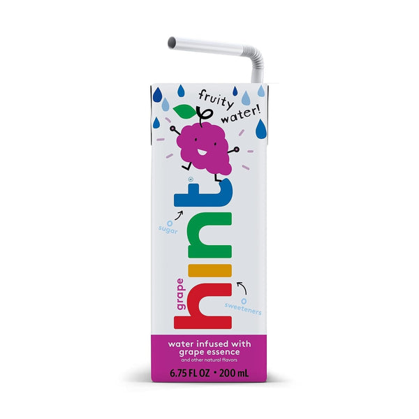 Hint Kids Water Grape, Zero Sugar, Zero Calories, 6.75oz (32 Pack)