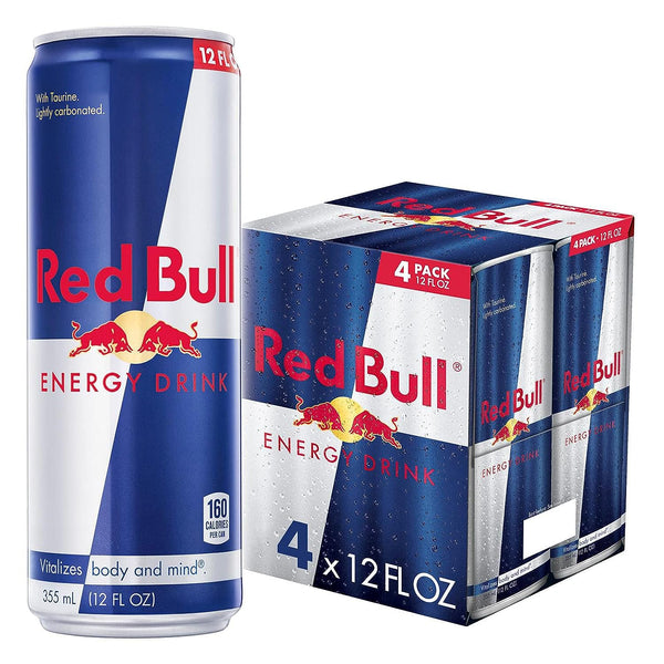 Red Bull Energy Drink, 12oz Cans, 4-24 Pack