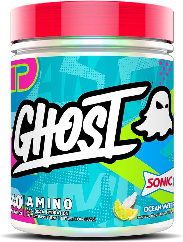 GHOST Amino: Essential Amino Acid Supplement, Sonic Ocean Water - 20 Servings