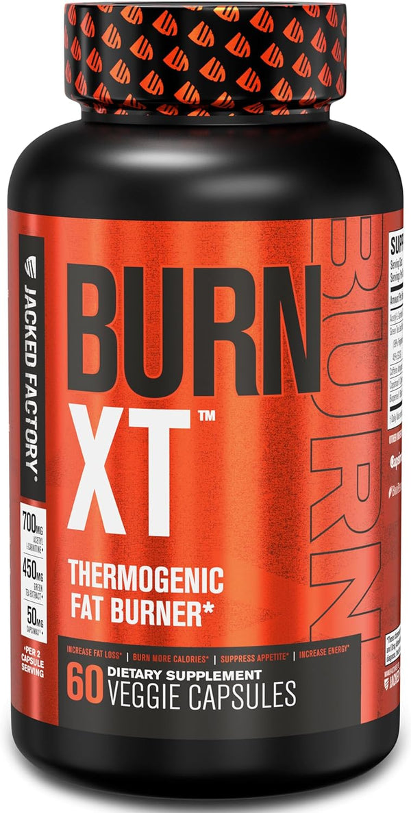 Jacked Factory Burn-XT Weight Loss Supplement 60 Natural Diet Pills