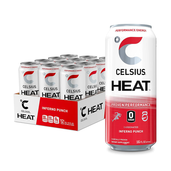 CELSIUS HEAT Energy Drink Inferno Punch - Leo Smart Traders