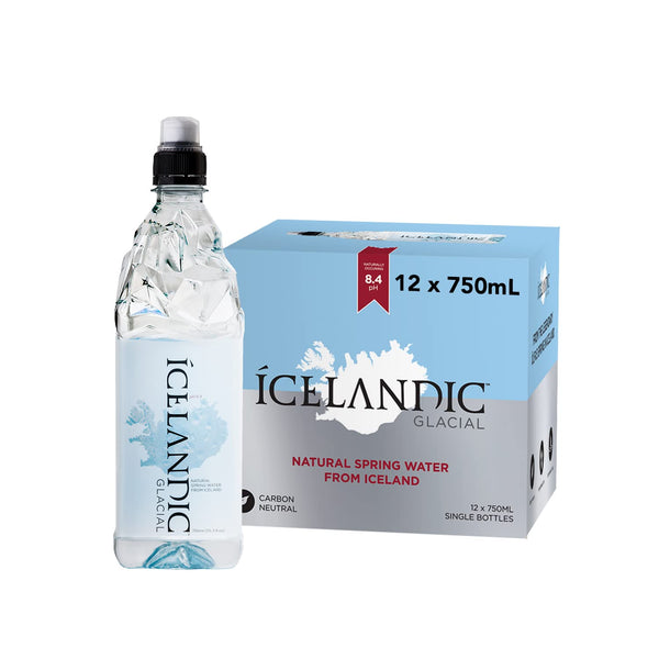 Icelandic Glacial Natural Spring Alkaline Water, 25.3oz (12 pack)