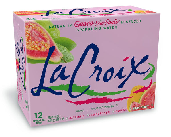 LaCroix Sparkling Water, Guava Sao Paulo, 12oz (8-12 Pack)