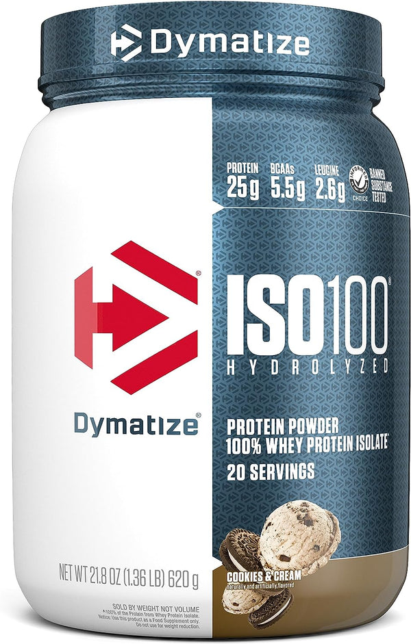 Dymatize ISO100 Hydrolyzed Protein Powder - Cookies and Cream