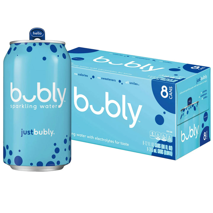 Bubly Sparkling Water Just Bubly Unflavored - Leo Smart Traders