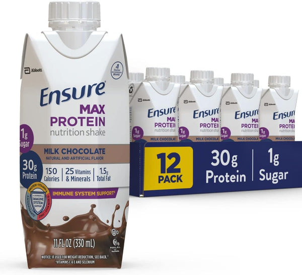 Ensure Max Protein Nutrition Shake - Milk Chocolate | 4-12 Pack