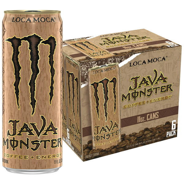 Monster Java, Loca Moca, Coffee + Energy Drink, 11oz (6 Pack)