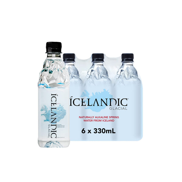 Icelandic Glacial Natural Spring Alkaline Water, 330 ml, (6-30 pack)