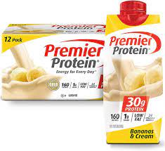 Premier Protein Shake, Bananas & Cream, 30g Protein, 11oz (4-12 Pack)