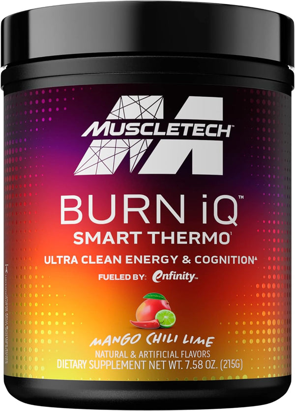 MuscleTech Burn iQ Smart Thermo Supplement, Mango Chili Lime (50 Servings)