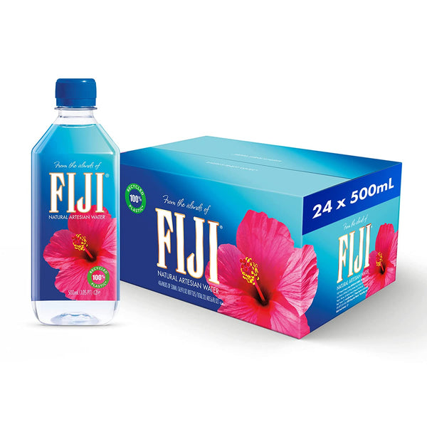 FIJI Natural Artesian Water 500 mL / 16.9 Fl Oz | 24 Pack