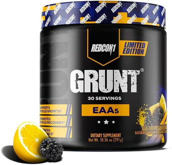 REDCON1 Grunt EAAs, BlackBerry Lemonade - Recover, Repeat (30 Servings)