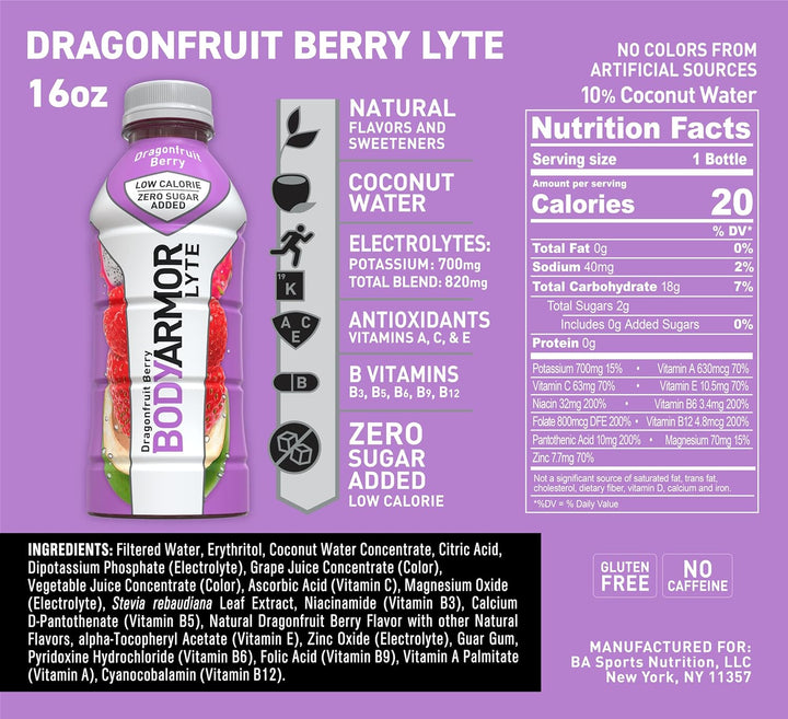 BODYARMOR LYTE Sports Drink Dragonfruit Berry - Leo Smart Traders